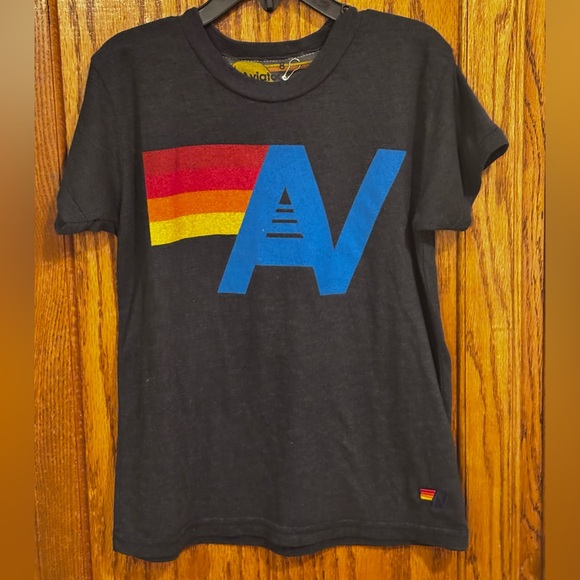 Aviator Nation Other - Aviator Nation Kids Logo Tee Charcoal & Multicolor Size 8 Unisex
